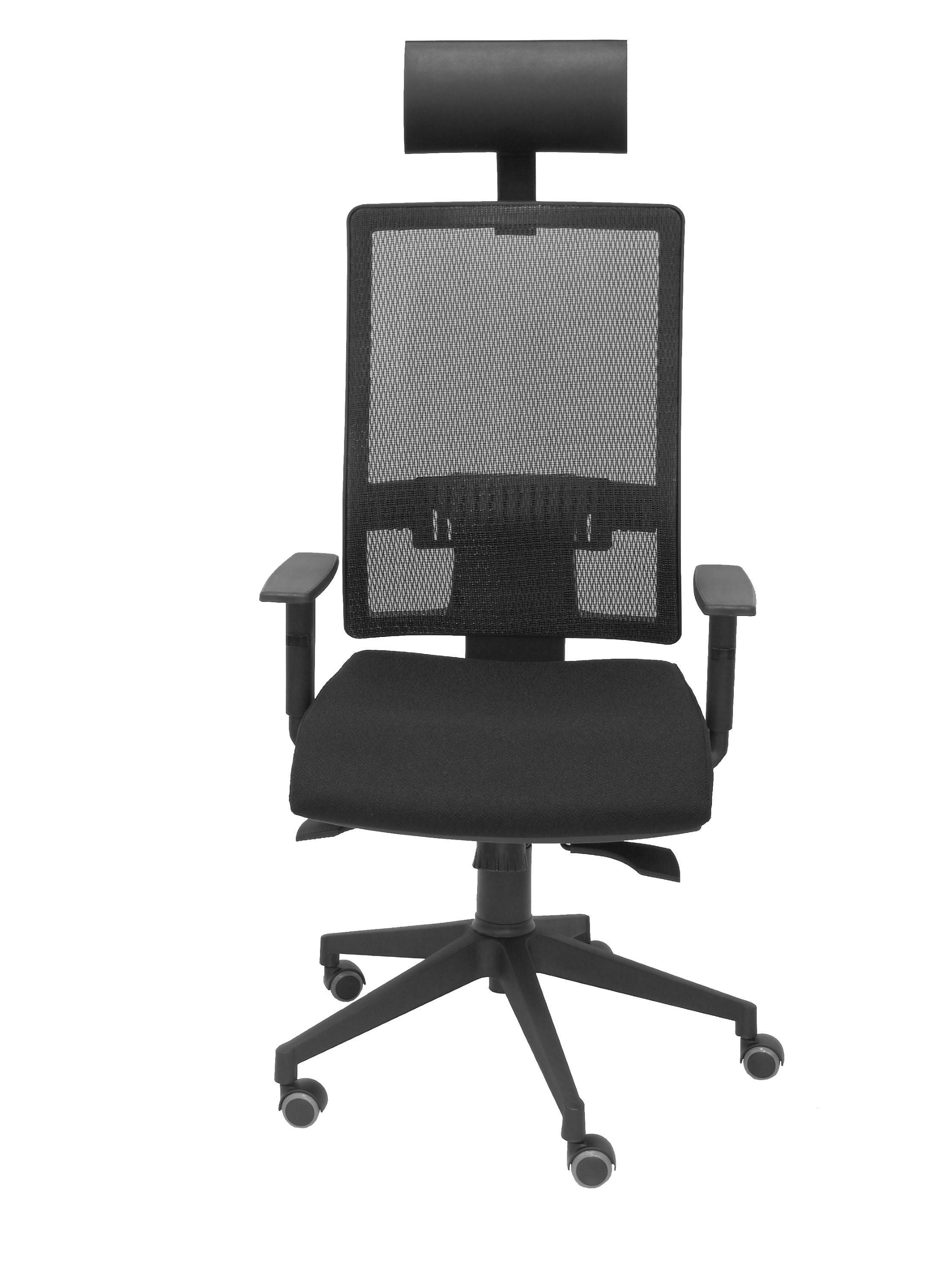 silla horna c/cab. sincro c/brazos negro
