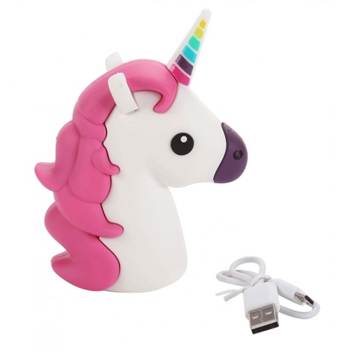 powerbank unicornio 2600 mah white