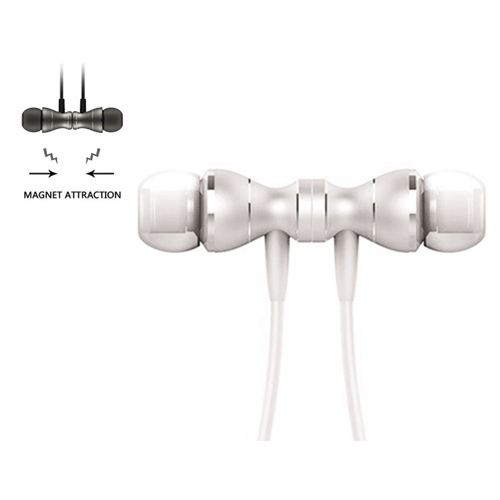 auricular metal blanco