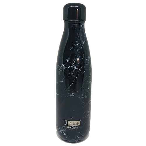 botella termica 500ml marble black