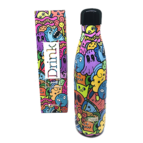 botella termica 500ml doodle