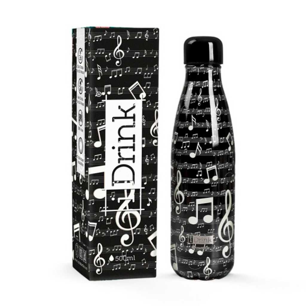 botella termica 500ml music