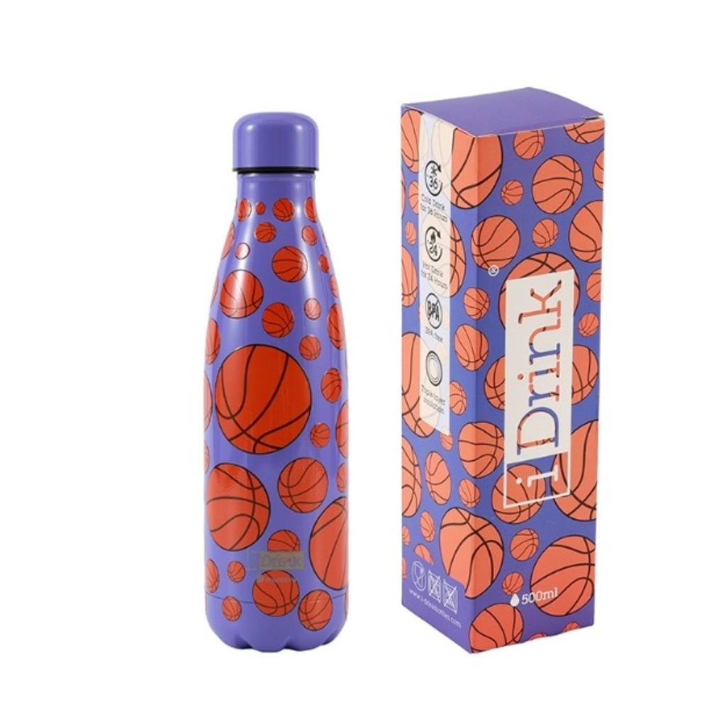 botella termica 500ml basketball
