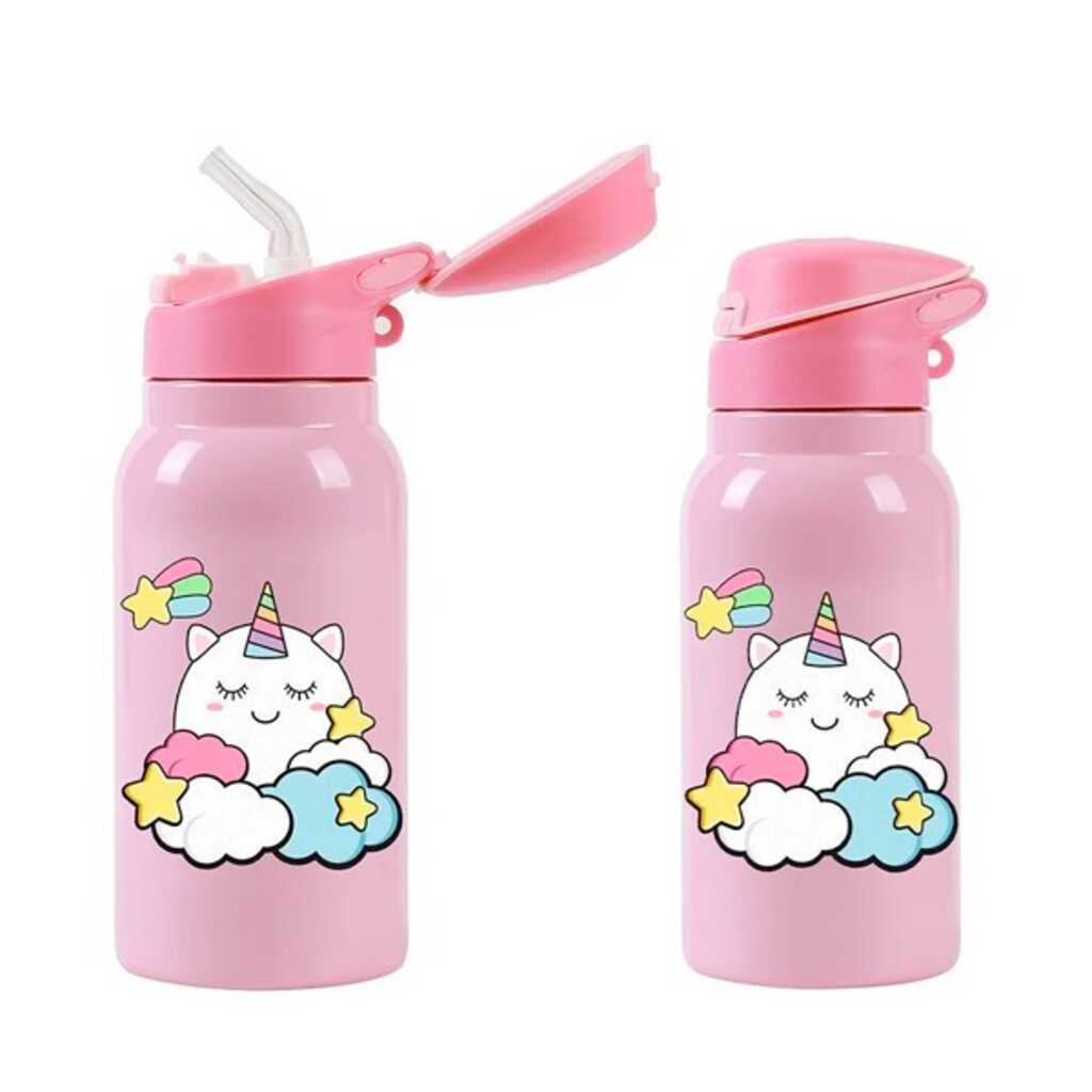 botella termica 350ml unicornio kids