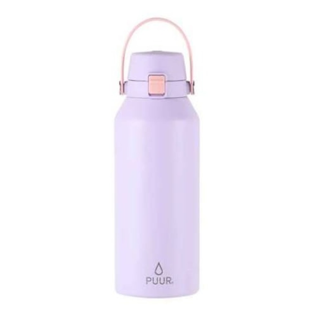 botella termica 1000ml violeta pastel