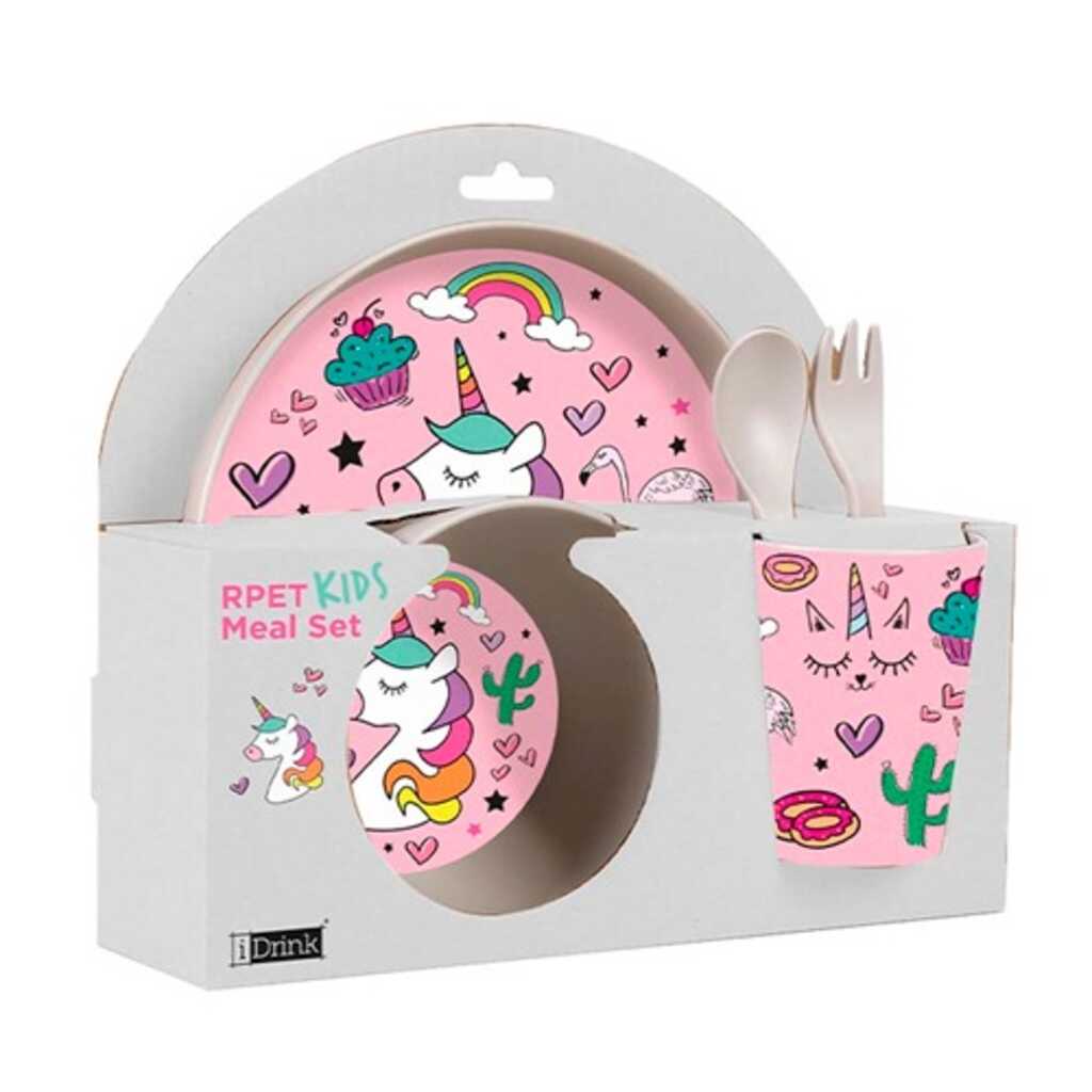 set surtido vaso,bol,plato,cuchara y ten