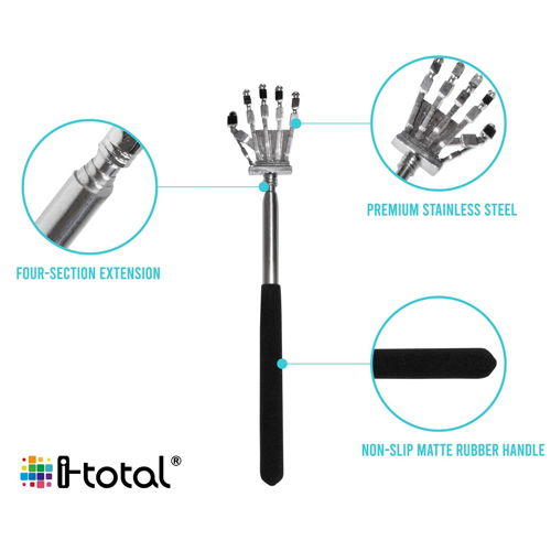 rasca espalda metal extensible