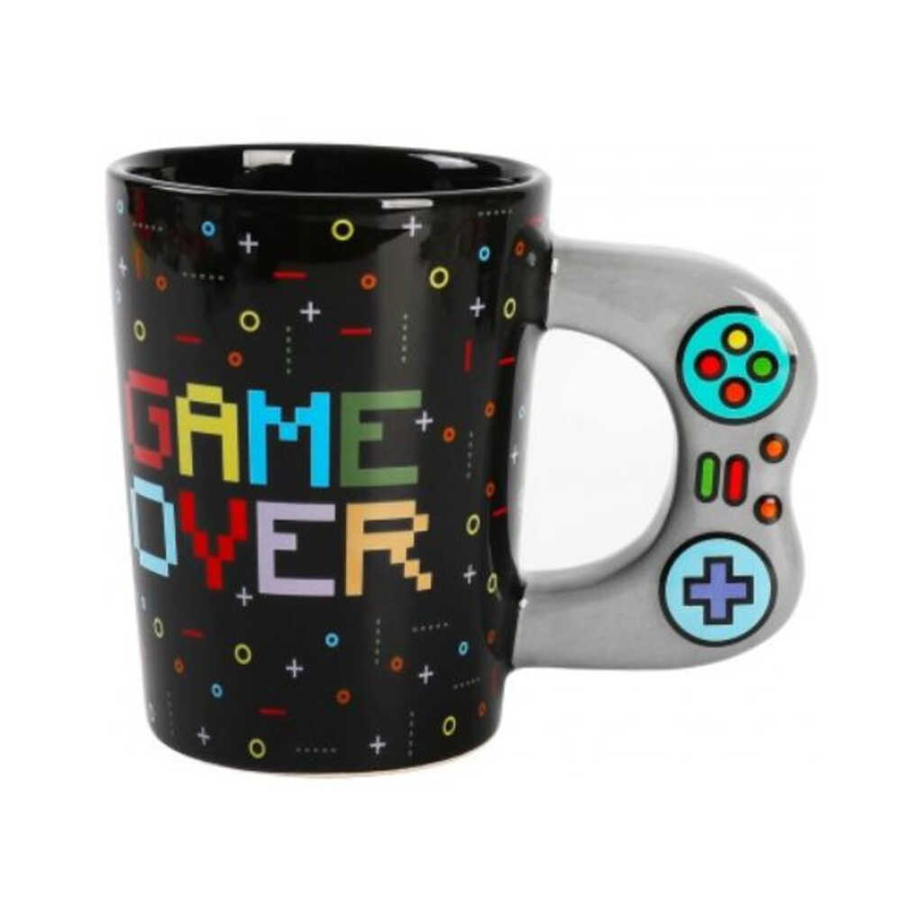 taza de ceramica game over
