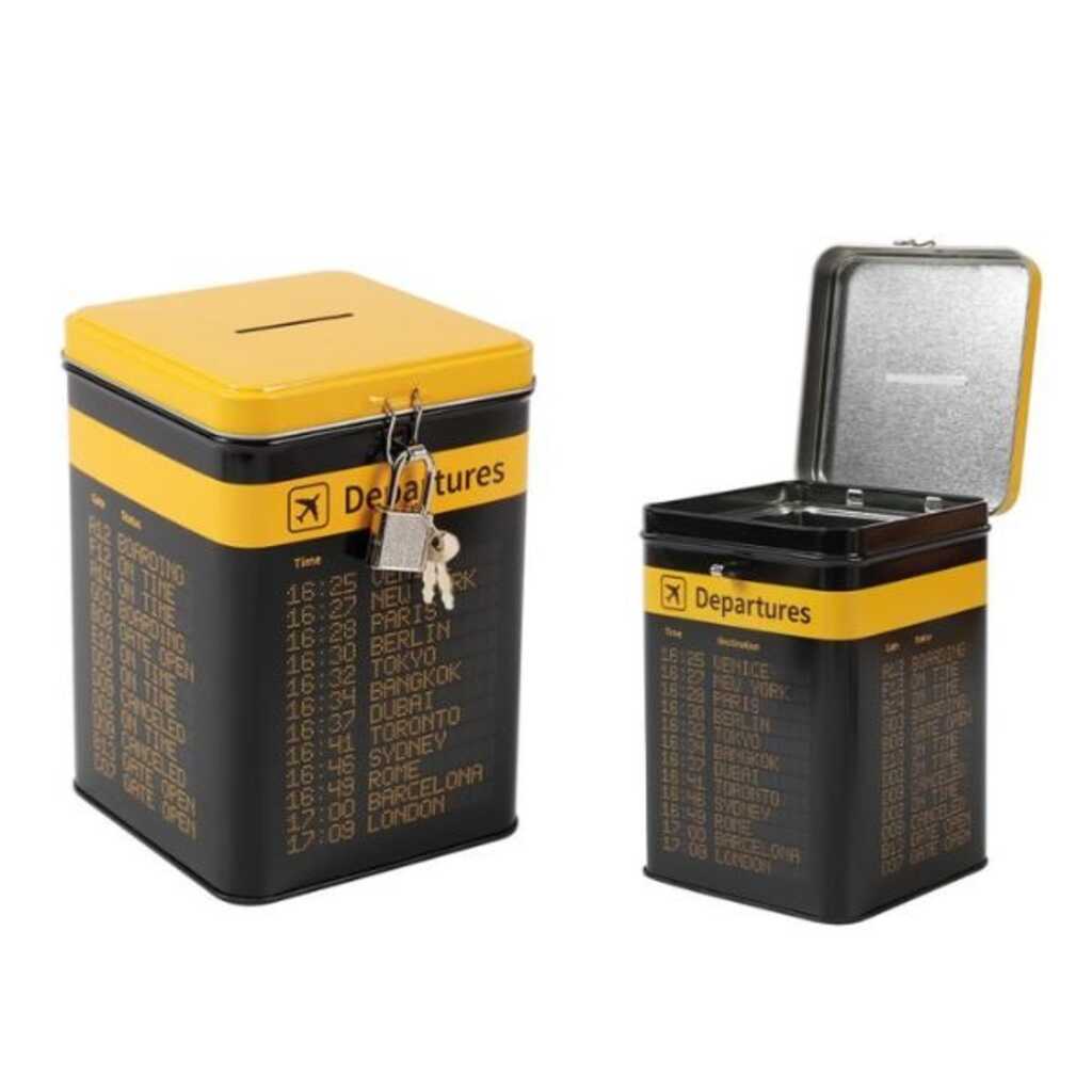 hucha con bloqueo departures