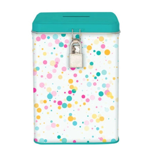 hucha con bloqueo bubbles