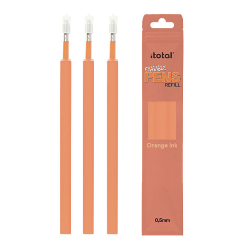 p. 3 recambios boligrafos borrab naranja