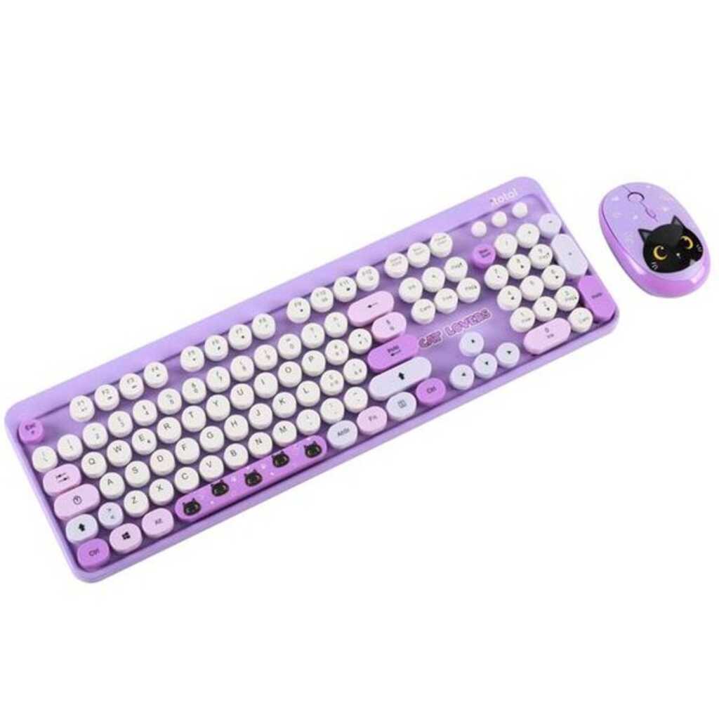 conjunto teclado y raton black cat