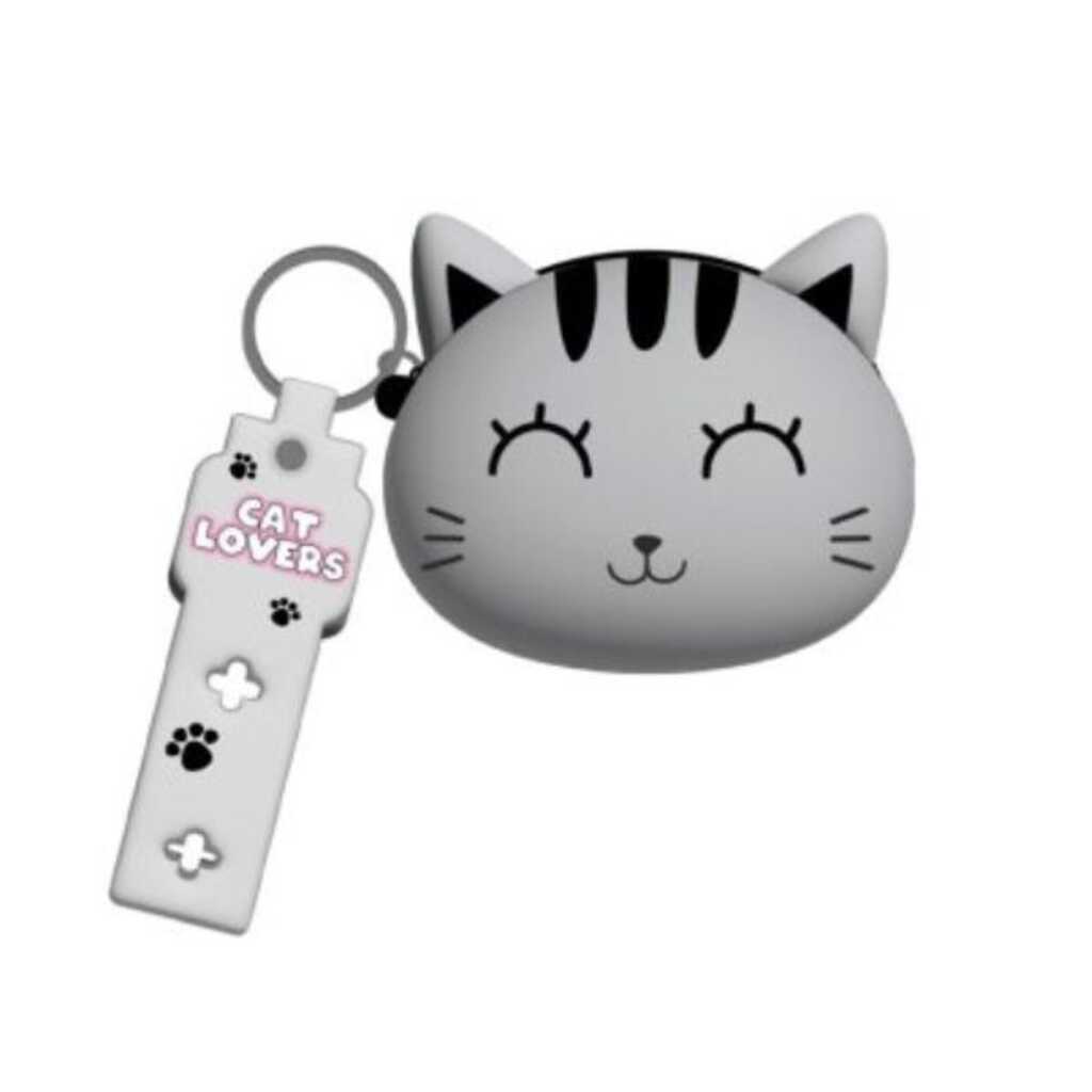 monedero silicona grey cat