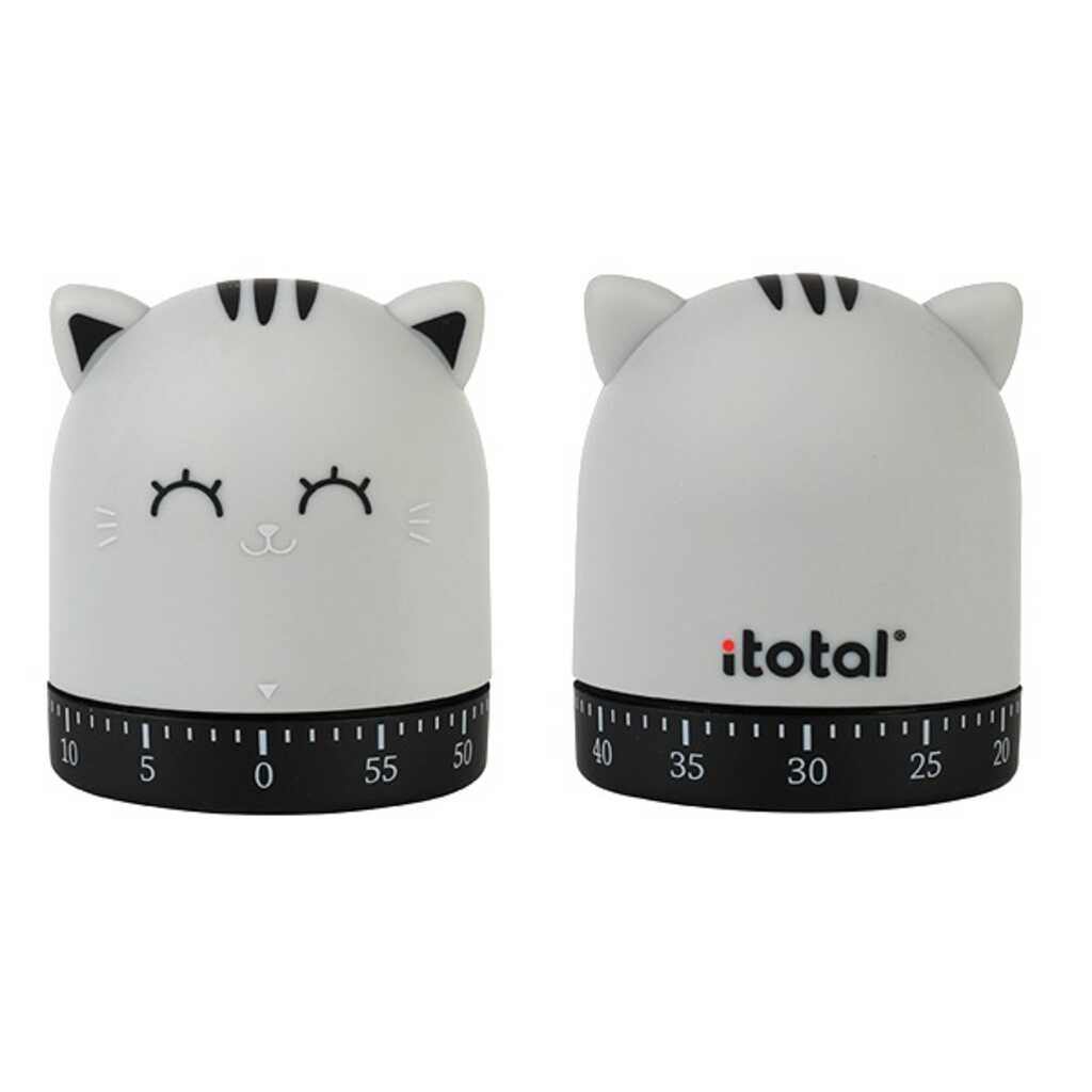 temporizador de cocina cat gris