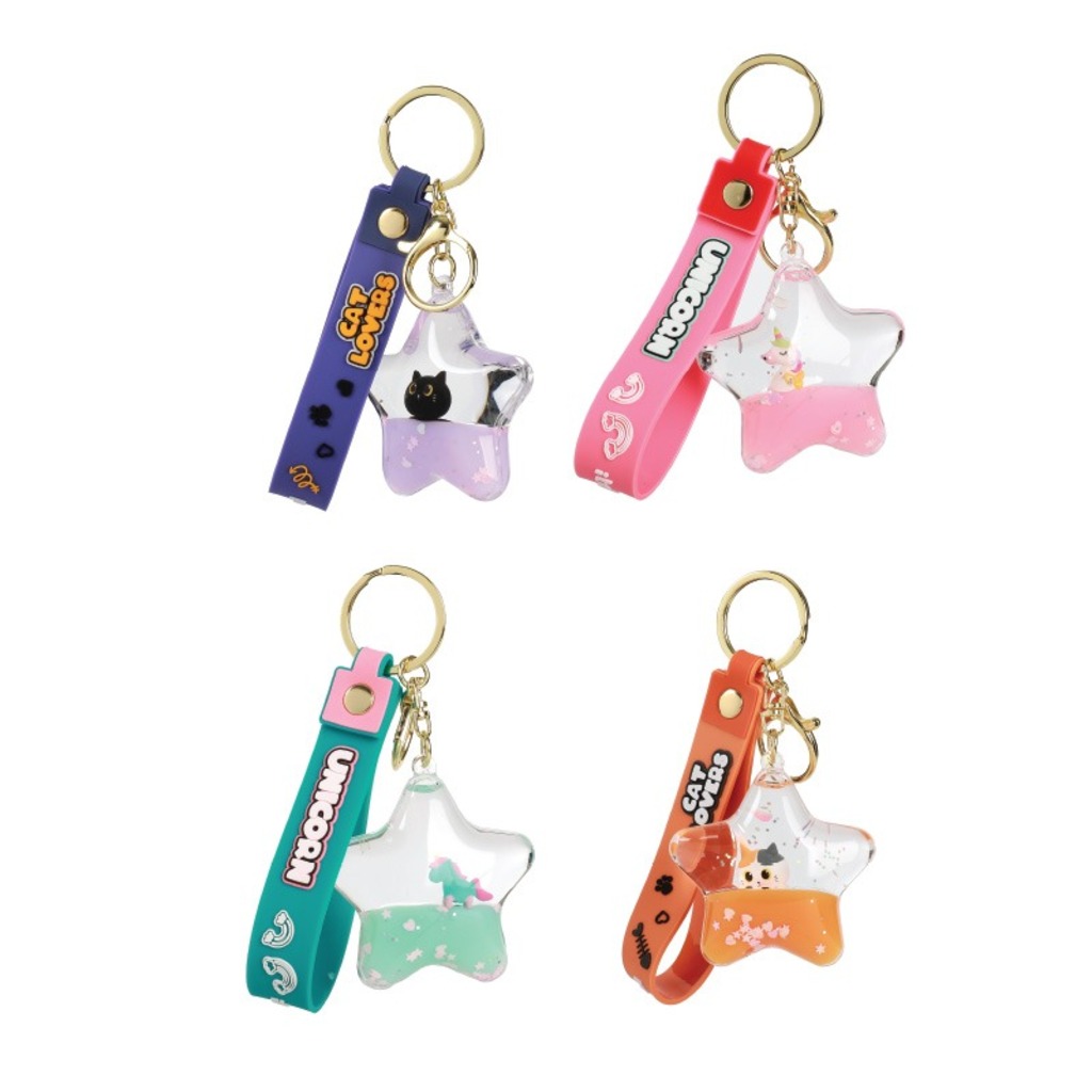 llavero liquido estrella