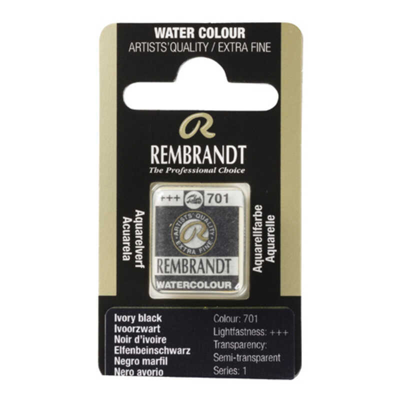 aquarel.la rembrandt pasti.negre ivori