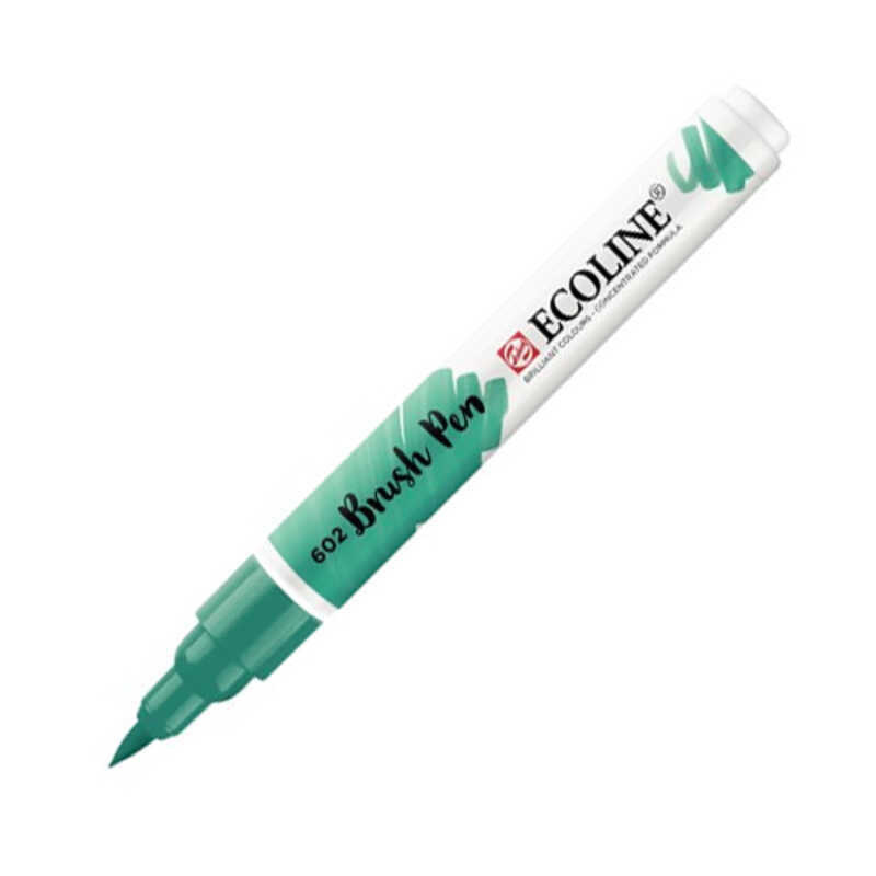 ecoline rotulador pincel verde oscuro