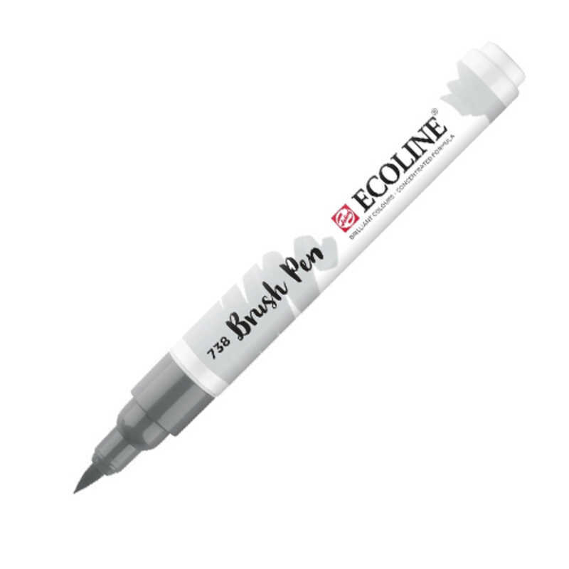 ecoline rotulador pincel gris frio claro