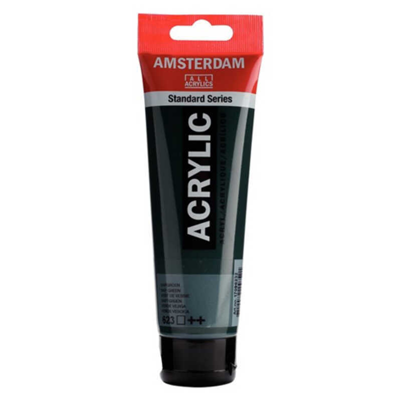 acrilic amsterdam 120ml. verde vessie
