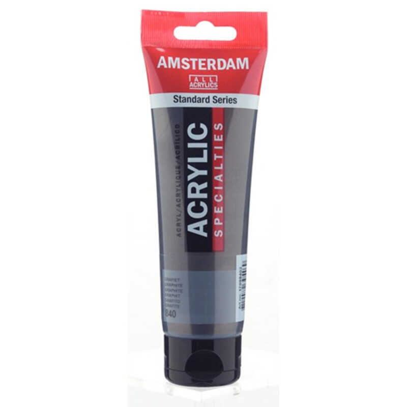 acrilic amsterdam 120ml. grafito metalic