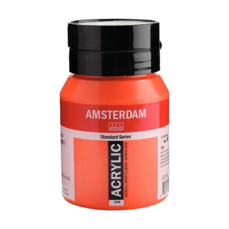 acrilic amsterdam 500ml rojo naph claro