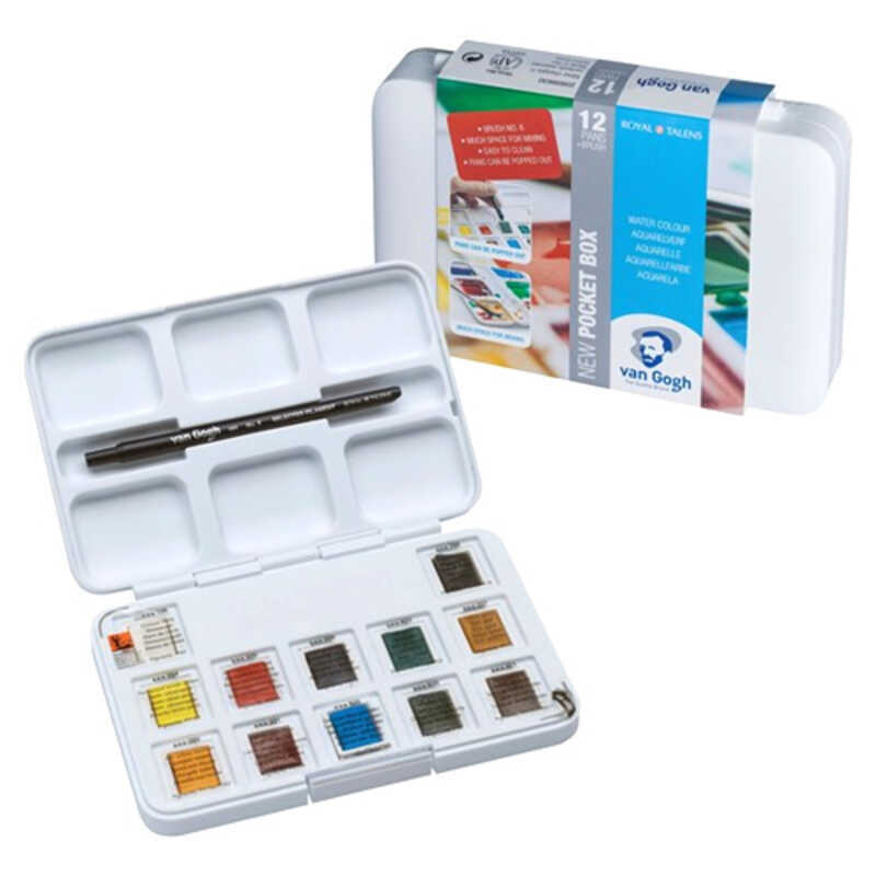 aquarel.la 12+3 godets van gogh pocket
