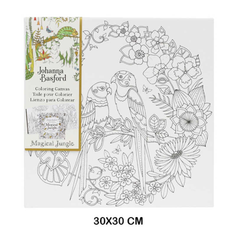 lienzo decoart johanna basford 30x30cm