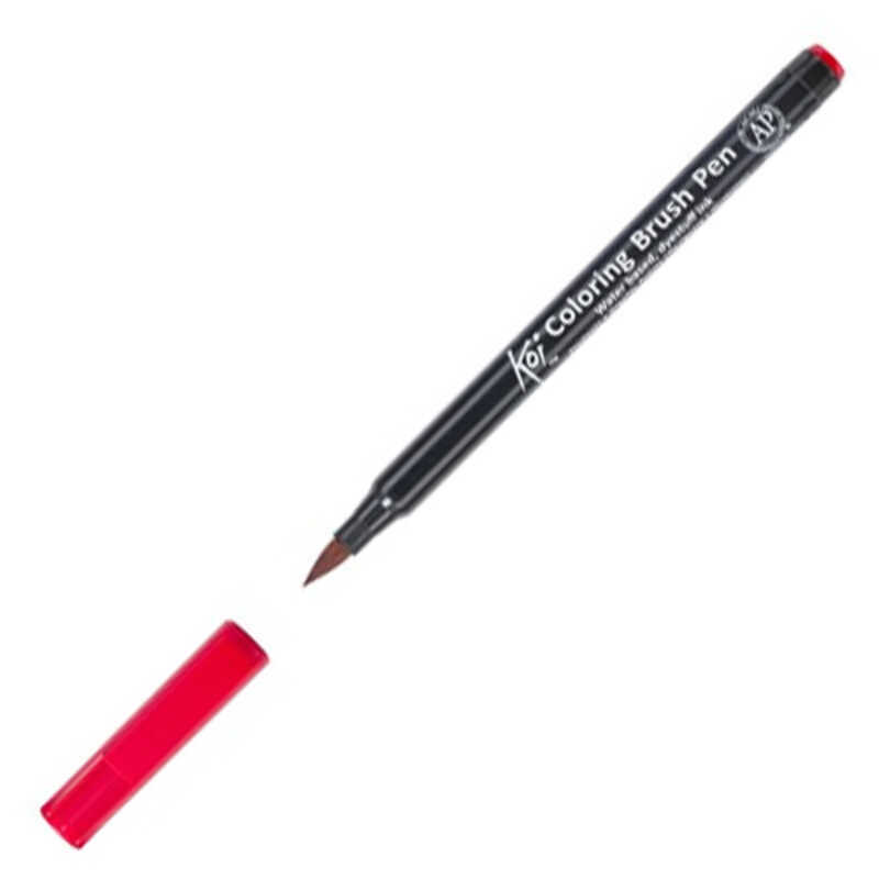 rotulador brush koi rojo