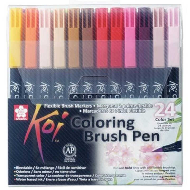 rotulador brush koi purpura