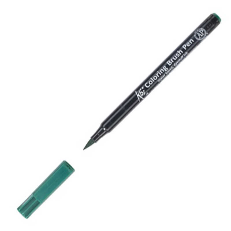 rotulador brush koi verde