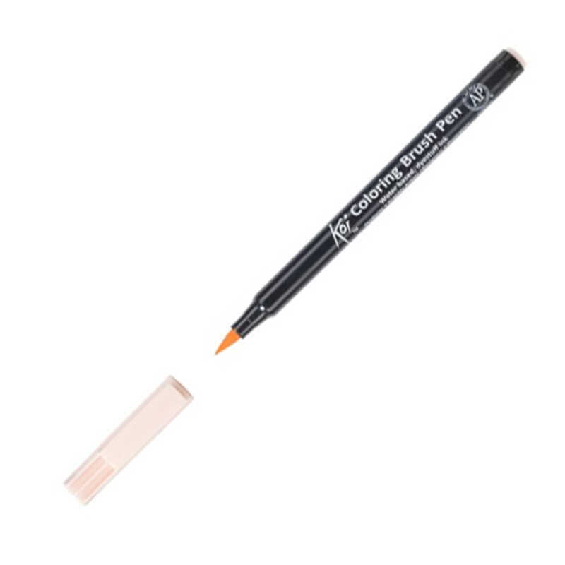rotulador brush koi naranja palido