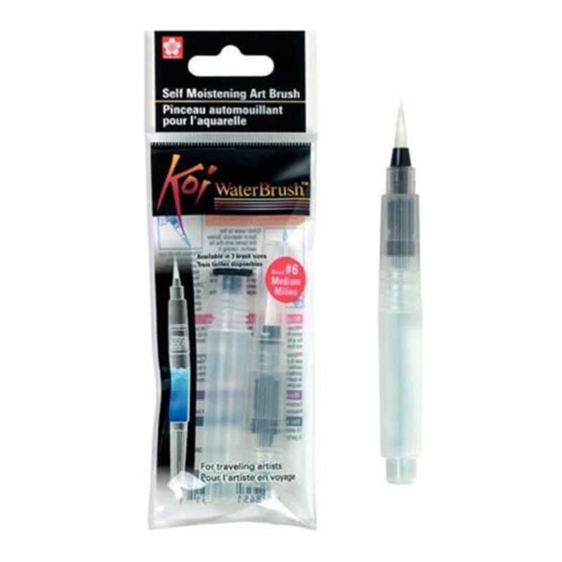 pincel mediano con deposito - koi