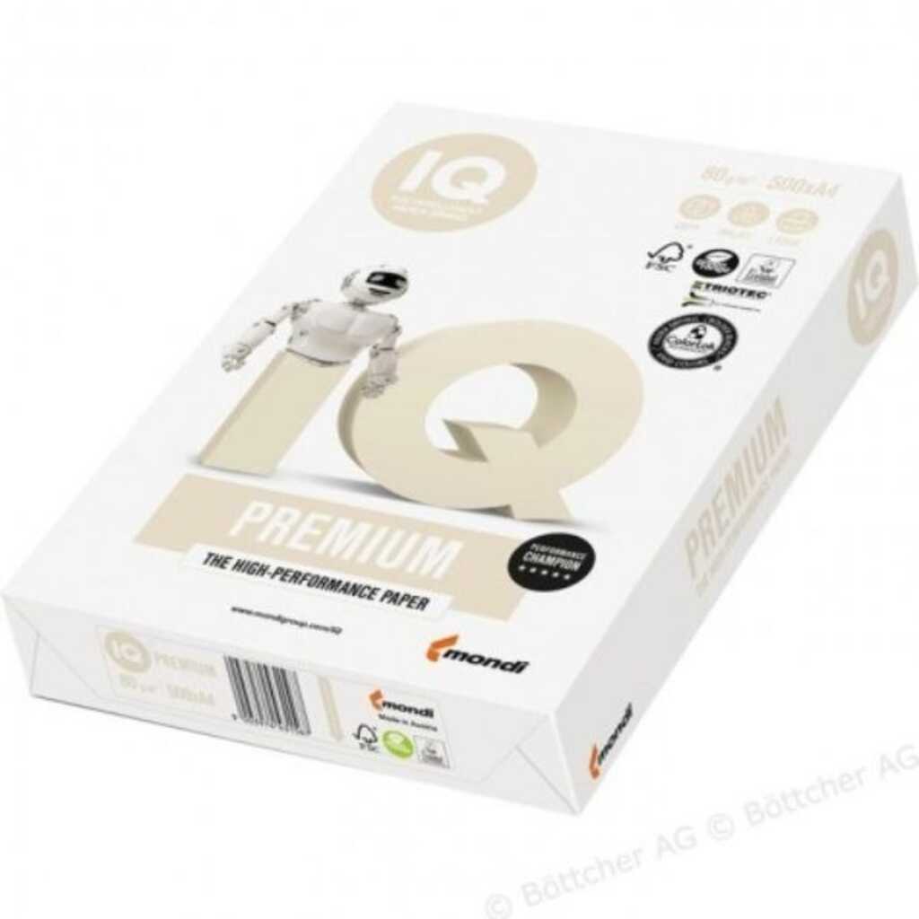 paq. 500h a4 100gr blanco iq premium
