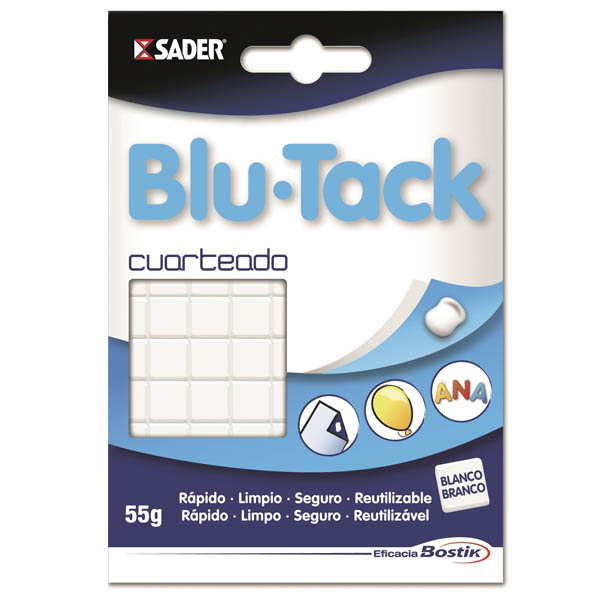 masilla adhesiva blu-tack blanca 55gr