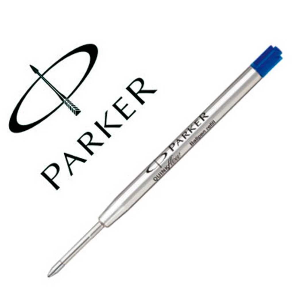 recambio parker punta fina azul