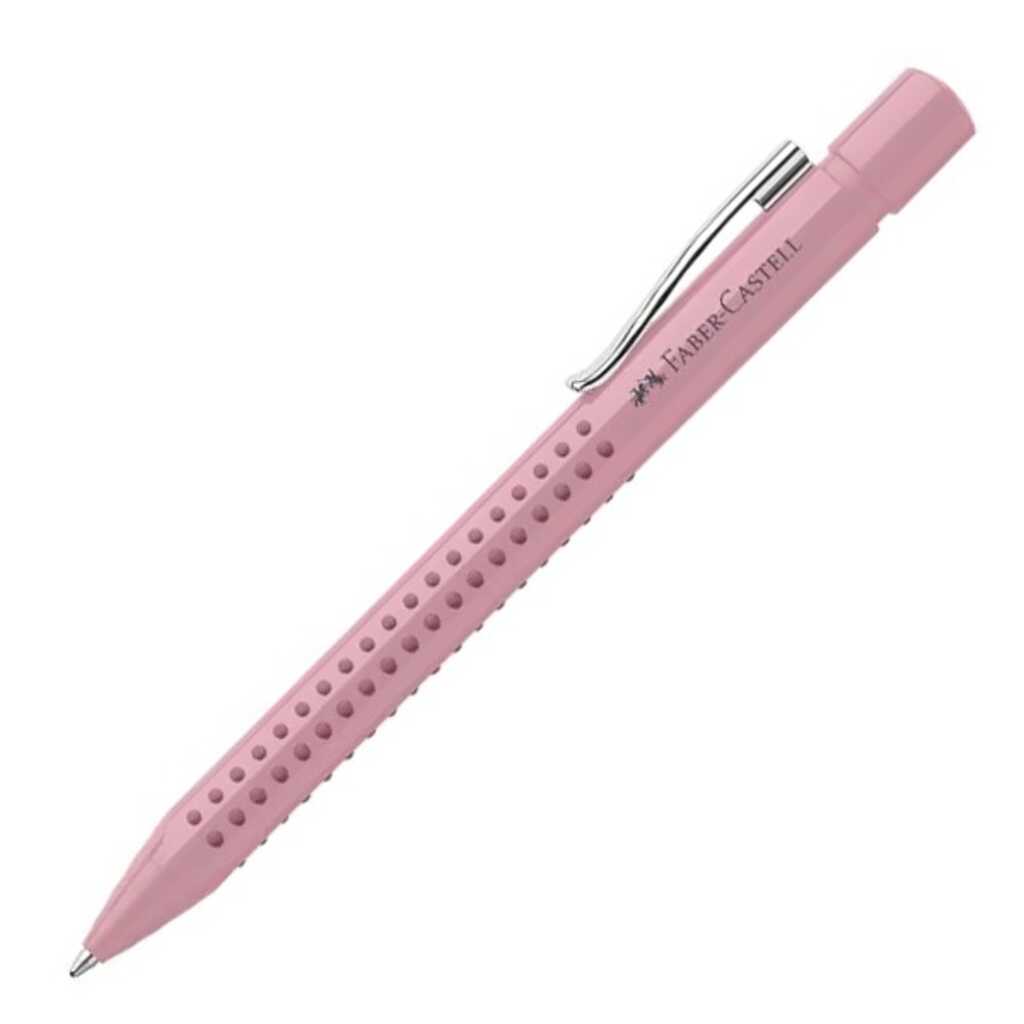 boligrafo+pluma faber grip 2010 m rosa