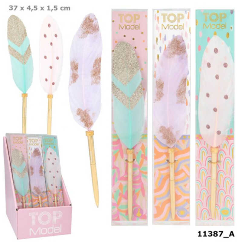 topmodel boligrafo con pluma