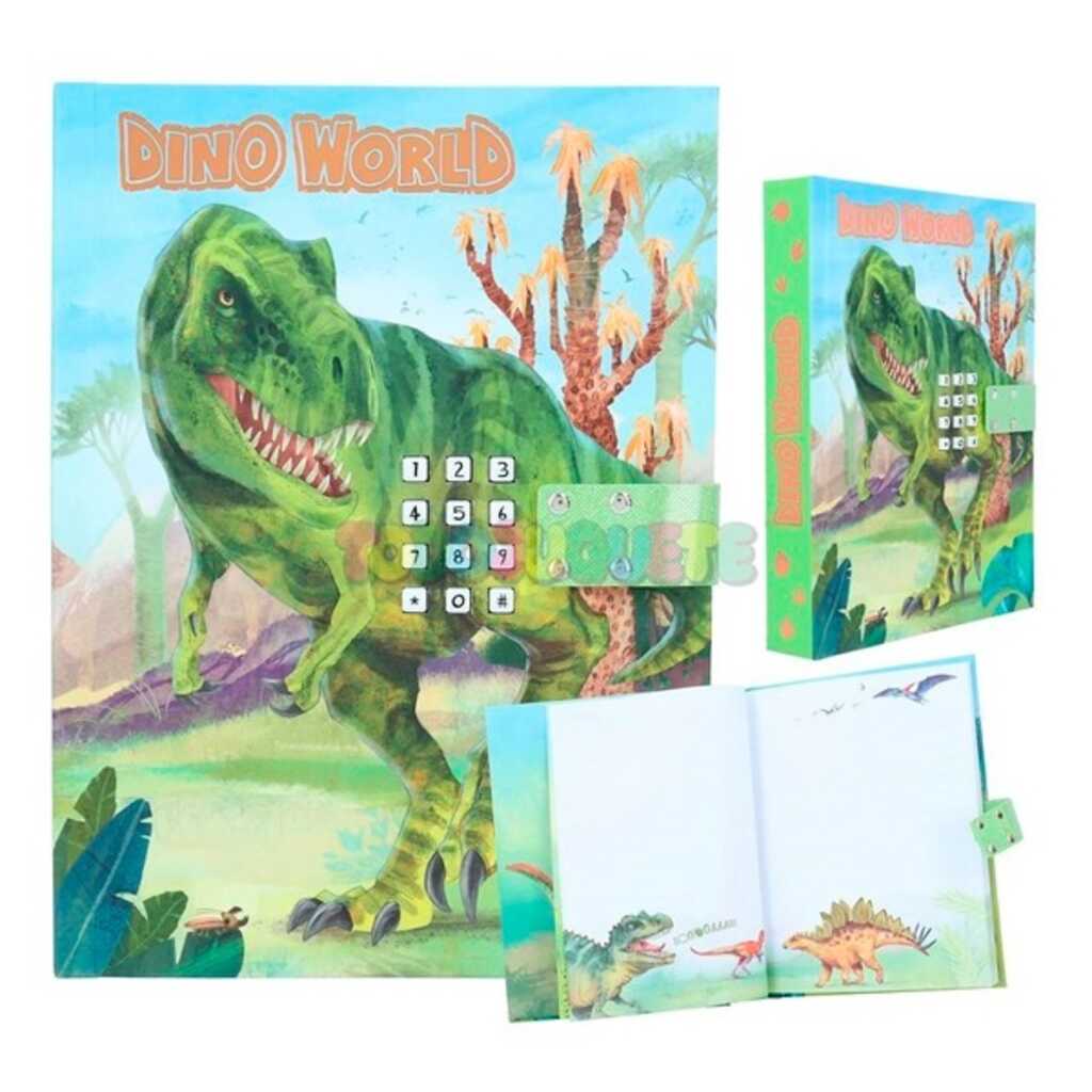 dino world diario con codigo y sonido