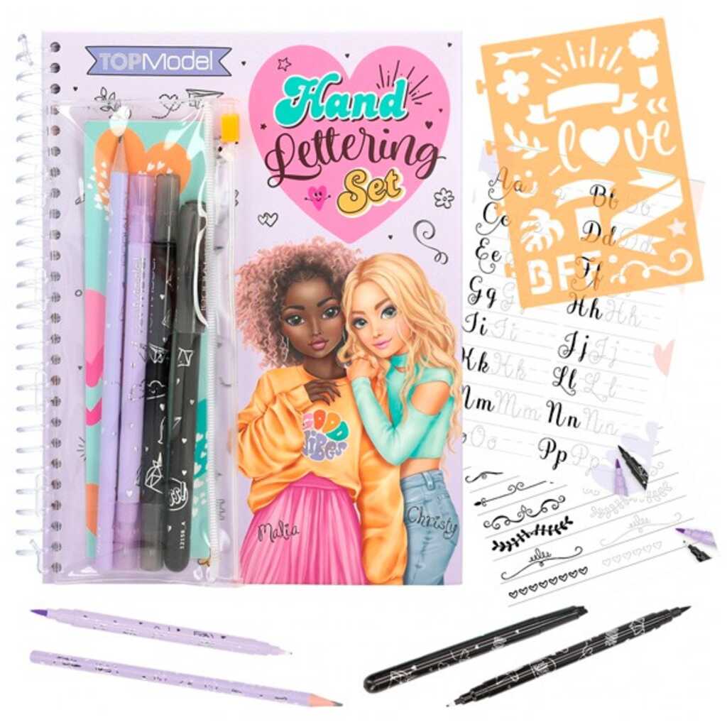 topmodel set de hand lettering