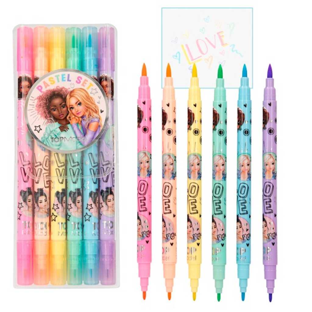 topmodel set de rotuladores pastel