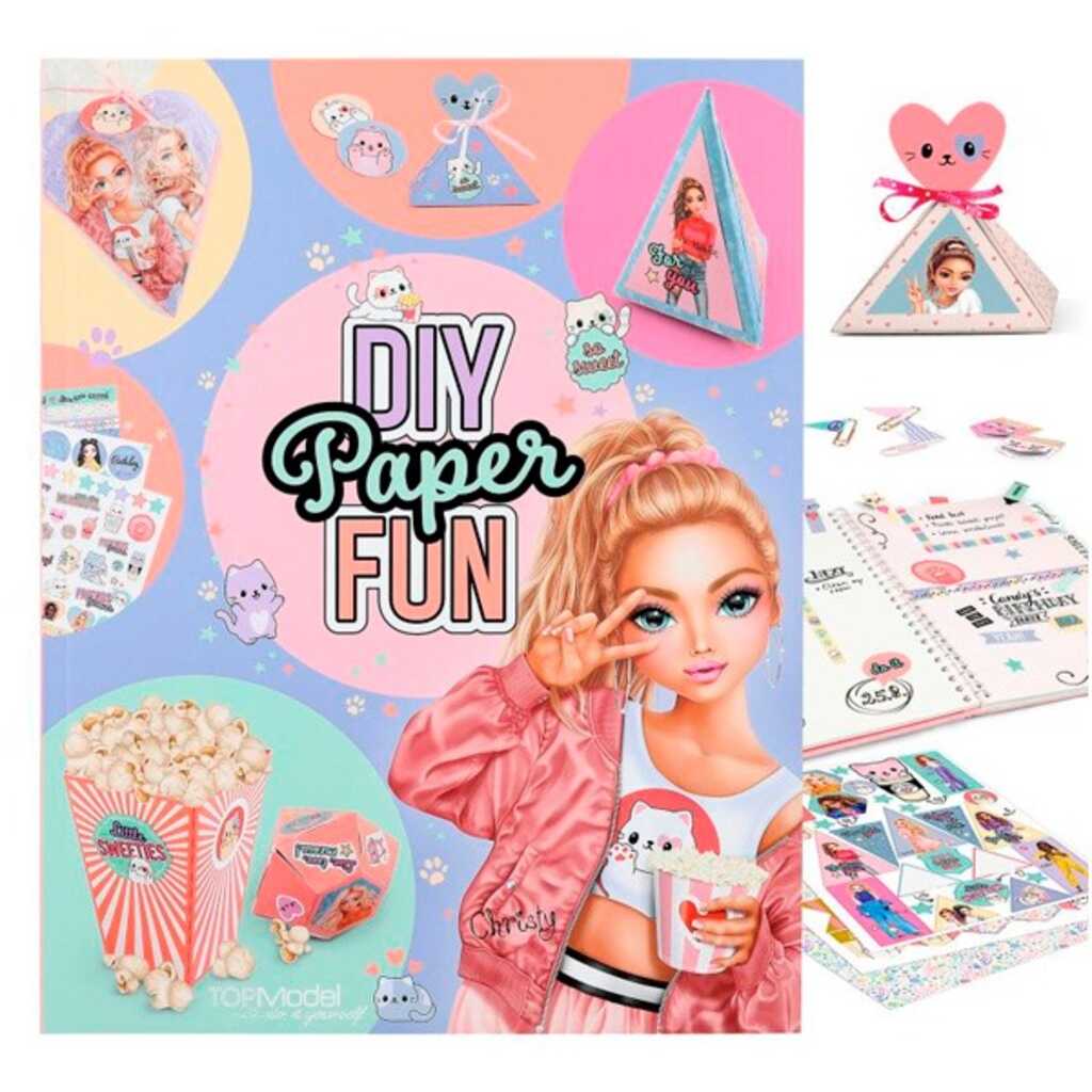 topmodel diy paper fun book cu