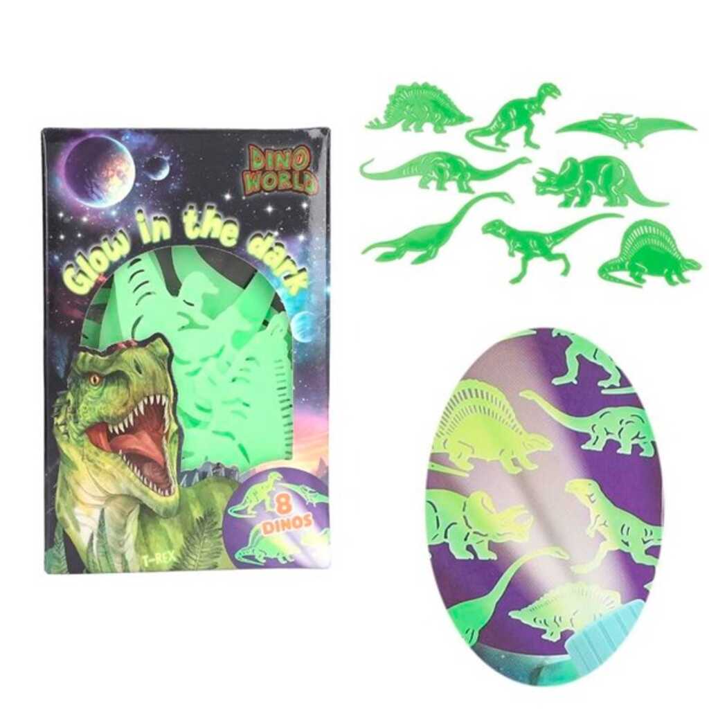 dino world pegatinas glow in the dark