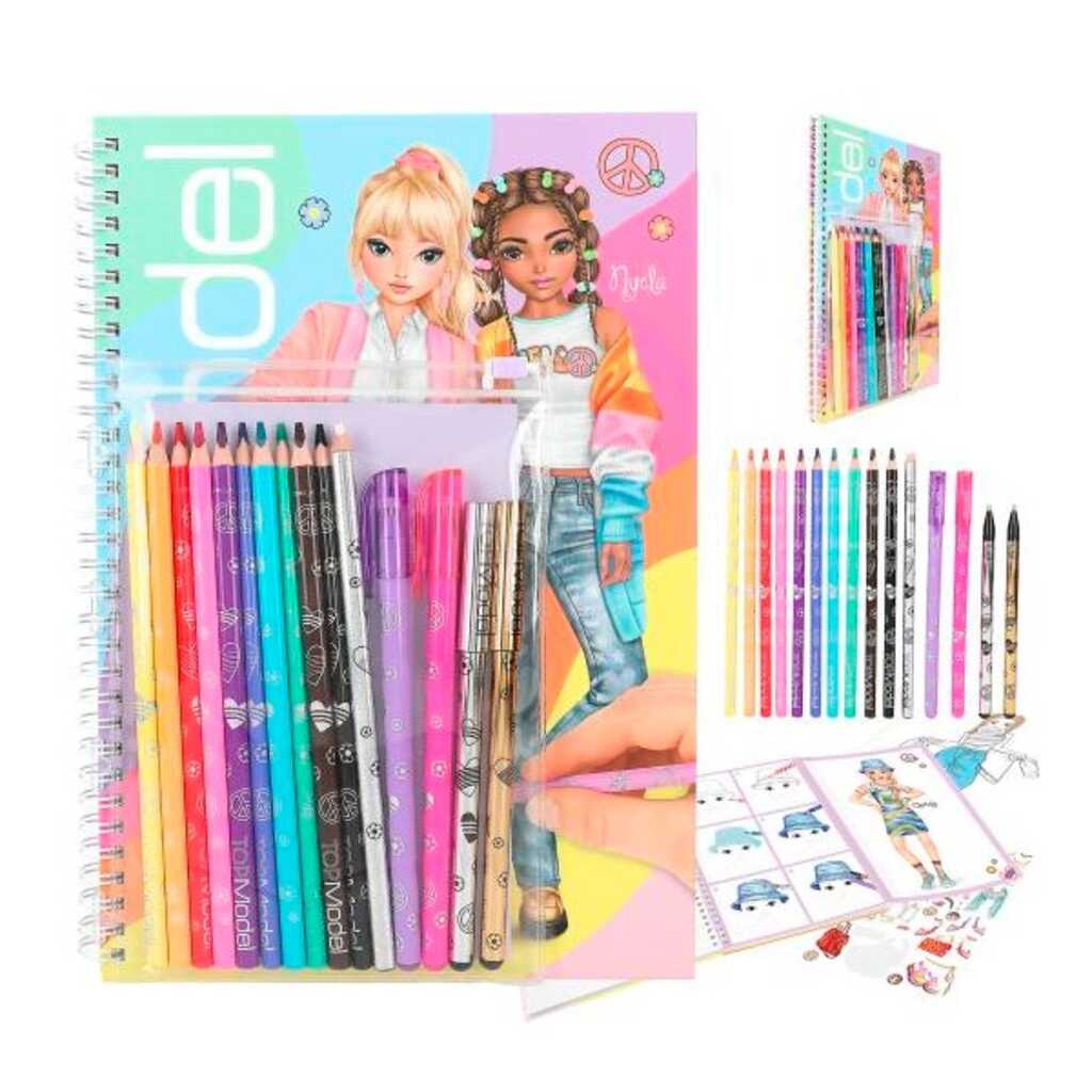 libro de colorear topmodel