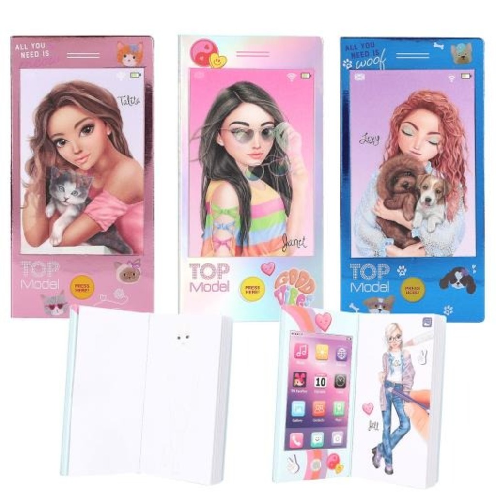 topmodel mini libro colorear