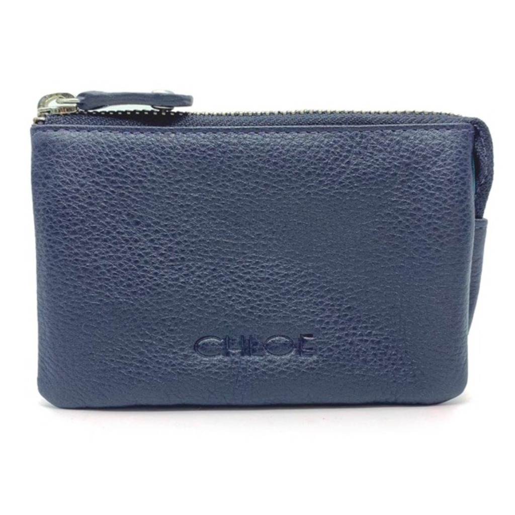 moneder pell senyora color blau mari