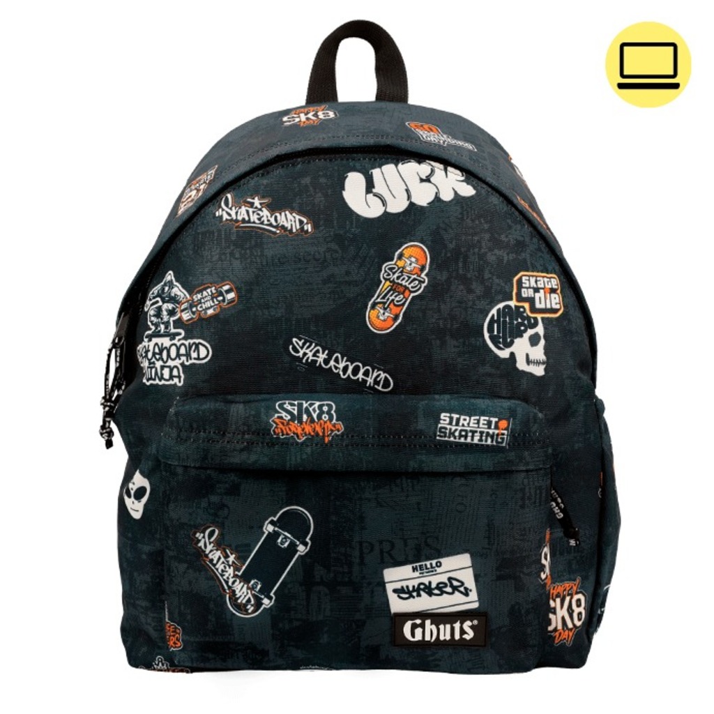 mochila escolar gh131 sk8 stickers p24