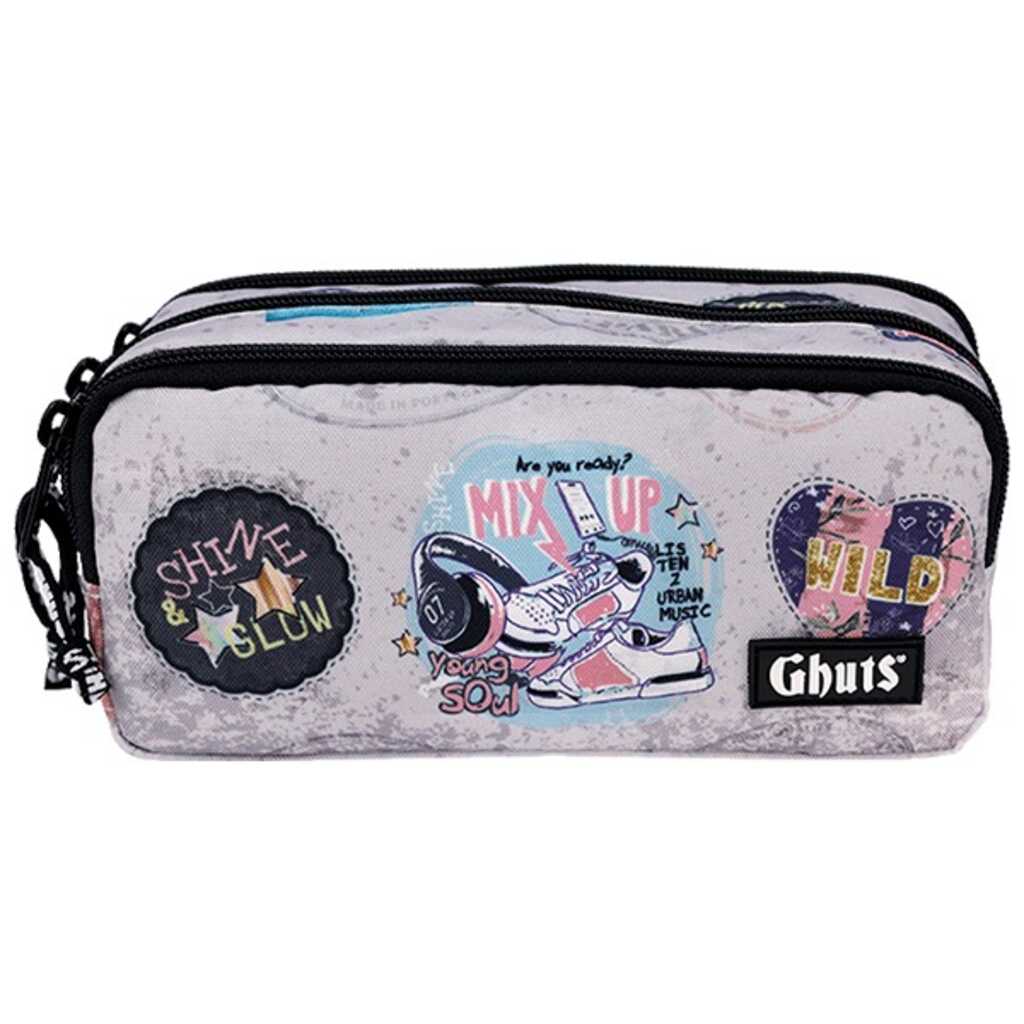 estuche 3 cremalleras gh240 mix up p12