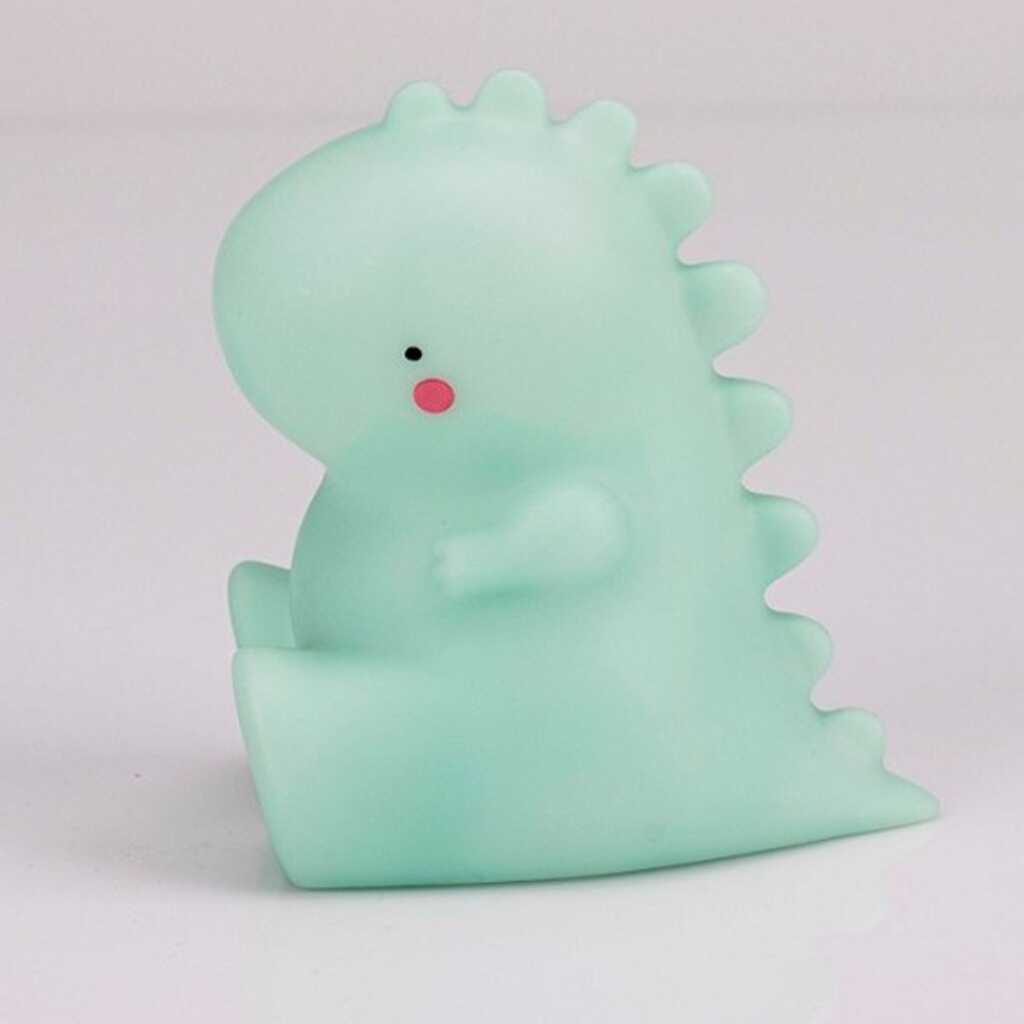 lampara sobremesa noche dinosaurio azul