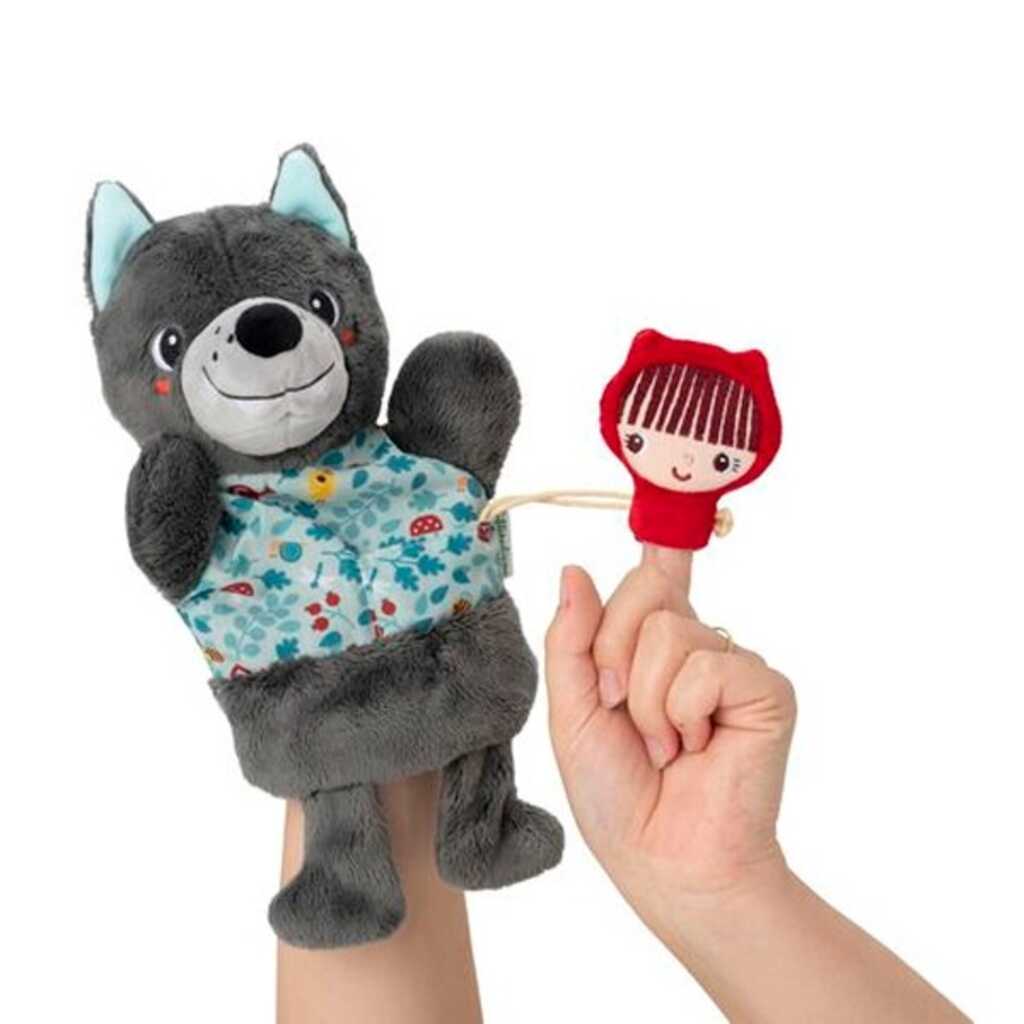 louis lobo marioneta de mano