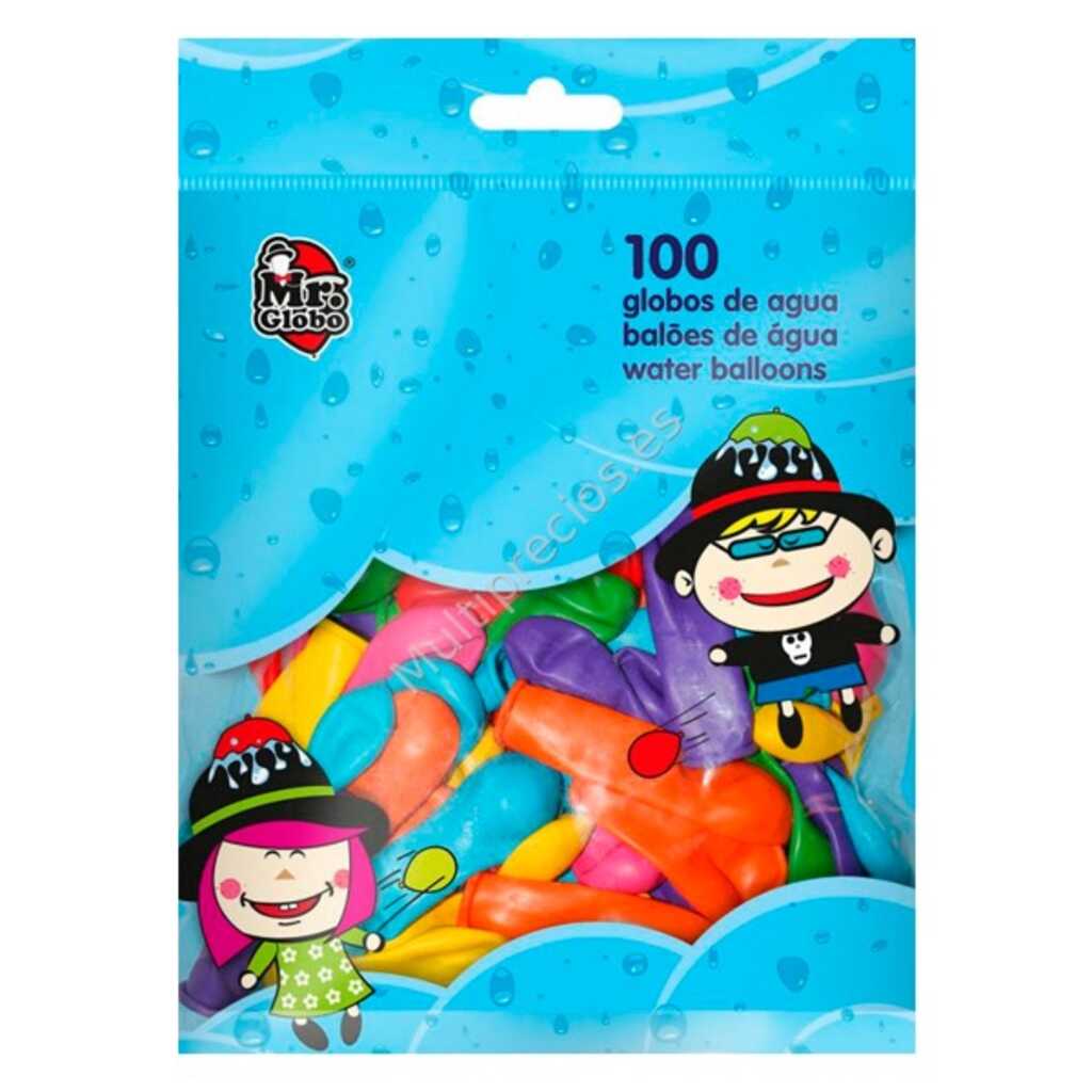 paquete 100 globos aigua